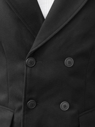 Płaszcz męski czarny OZONEE JS/79B3073