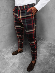 Штани чоловічі темно-синій червоний OZONEE DJ/5587