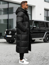 Kurtka zimowa męska długa czarna OZONEE O/M3202Z