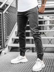 Штани чоловічі джоггери Чорнi OZONEE O/TF064Z