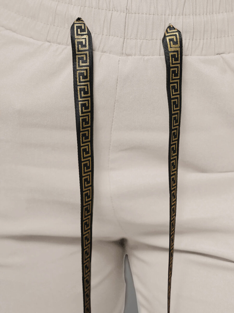 Spodnie damskie chino jasno-szare OZONEE O/7737