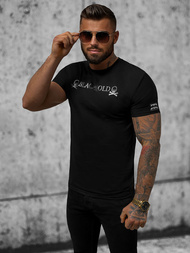 T-shirt męski slim fit czarny OZONEE NB/MT3050