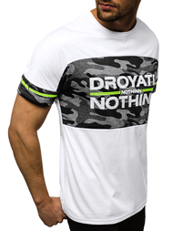 T-Shirt męski biały OZONEE JS/SS10976