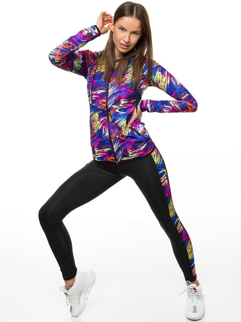 Жіночий спортивний костюм з двох частин Кольоровий OZONEE O/02704