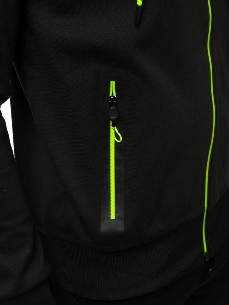 Bluza męska rozpinana czarna OZONEE JS/DD20152