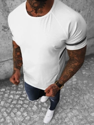 T-Shirt męski biały OZONEE JS/S150/1Z