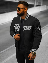 Kurtka męska bomberka czarna OZONEE JS/84M3013/392Z