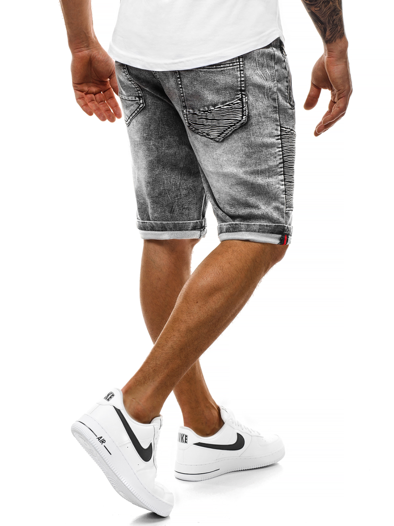 Spodenki męskie jeansowe grafitowe OZONEE RF/HY320/1