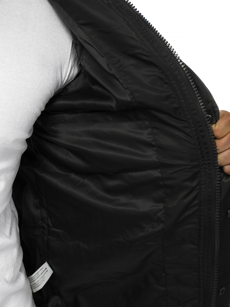 Куртка демicезонна чоловіча Чорна OZONEE O/99237