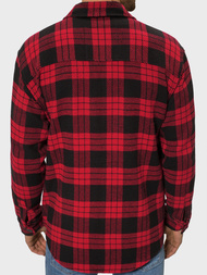 Сорочка чоловіча Червоно-Чорна OZONEE B/20402056