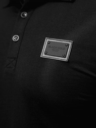 Koszulka męska polo czarna OZONEE NB/MT3018Z