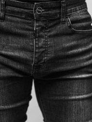 Spodnie jeansowe męskie czarne OZONEE NB/MP0141N