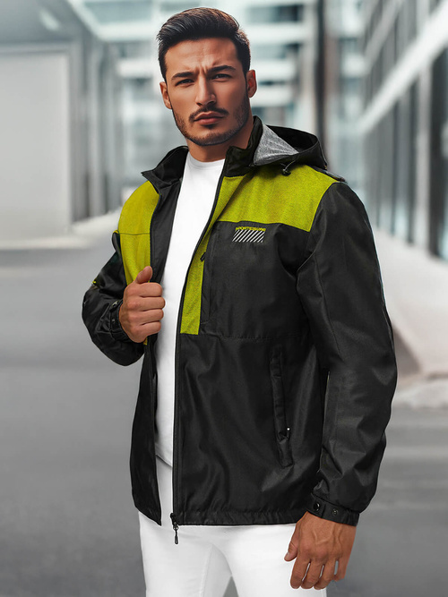 Kurtka męska przejściowa czarna OZONEE JS/22M311/392Z