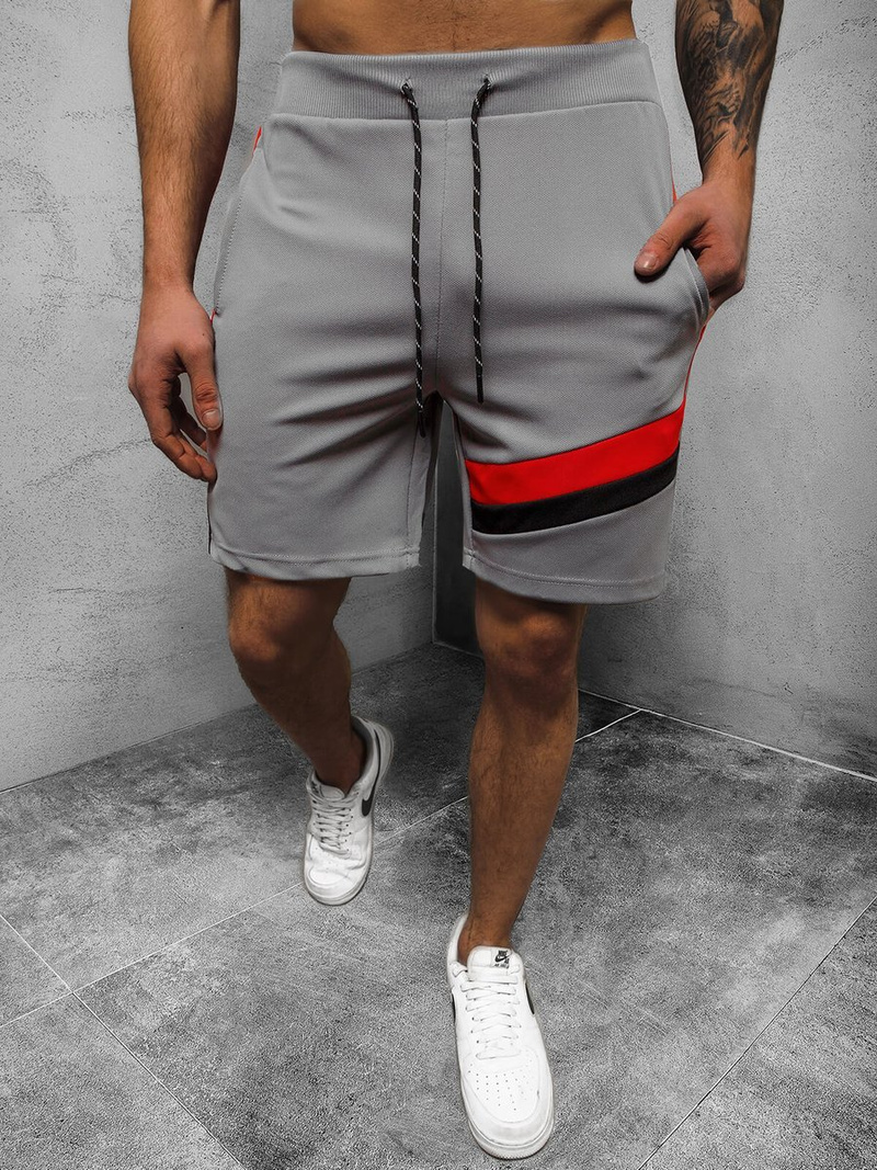 Spodenki dresowe męskie szare OZONEE JS/KS2603