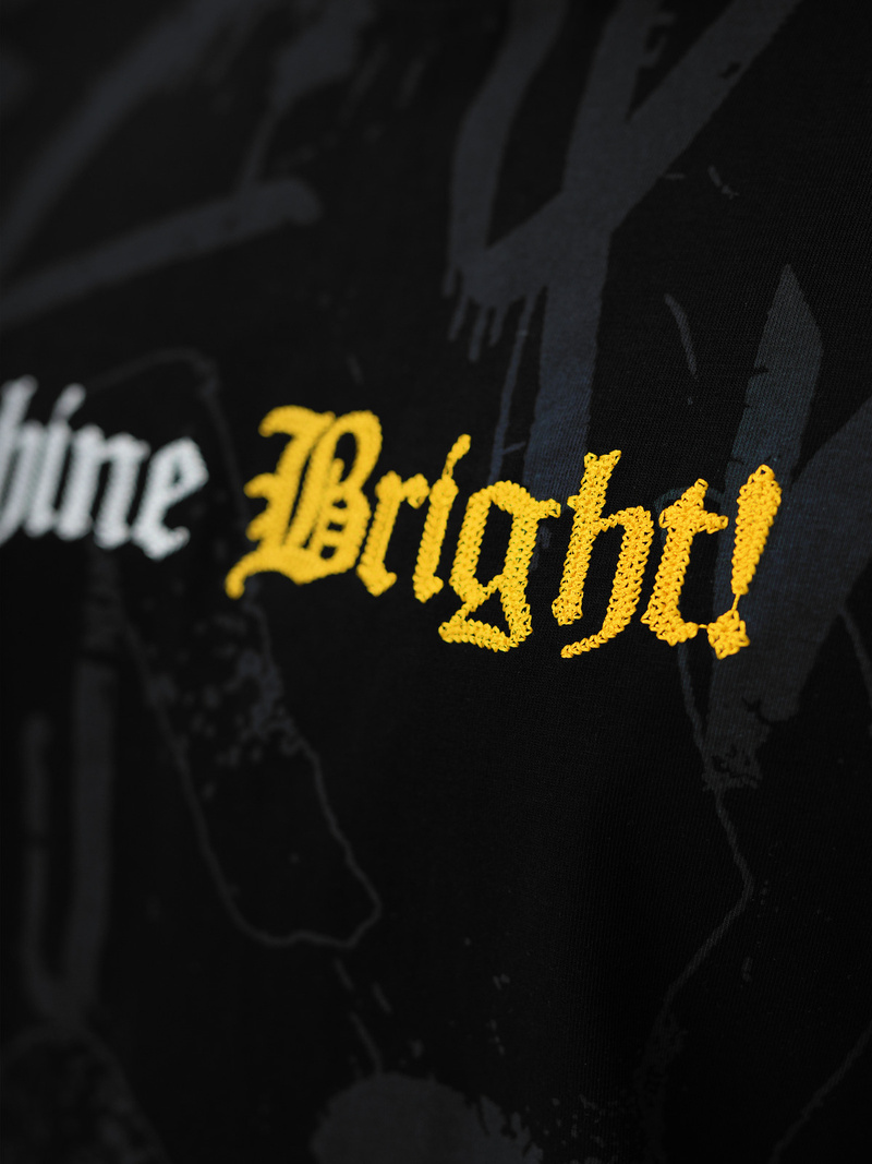 T-shirt męski loose fit czarny OZONEE O/YN2/621Z