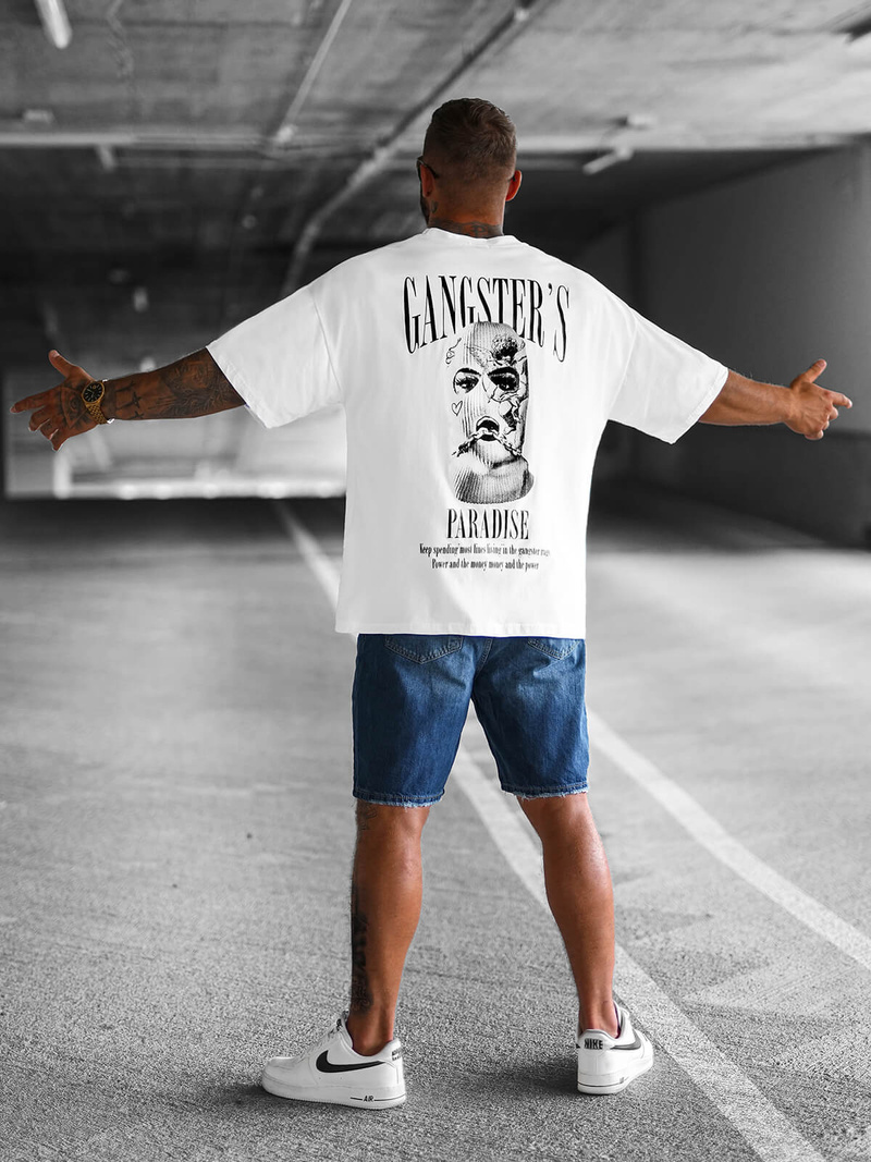 Футболка чоловіча Бiлий OZONEE O/3433