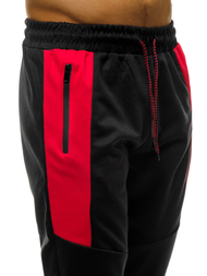 Spodnie dresowe męskie czarne OZONEE JS/JZ11011