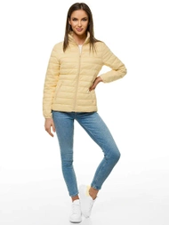 Kurtka przejściowa damska pikowana beżowa OZONEE JS/20311