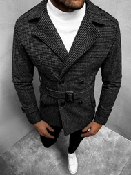 Пальто чоловіче Темно-сіро-Чорний OZONEE O/5627