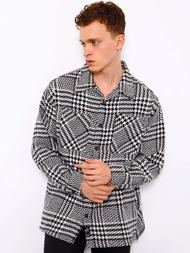 Сорочка чоловіча Чорно-Бiла OZONEE MACH/G821