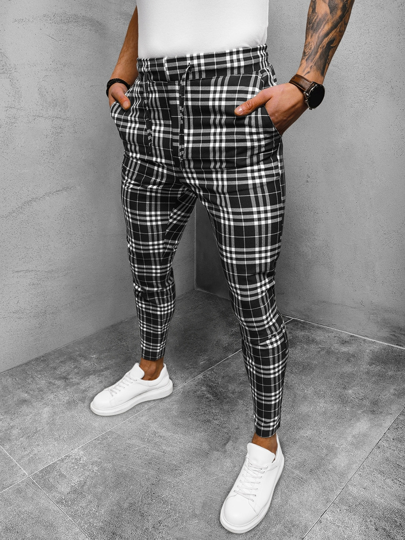 Чоловічі штани чинос Чорно-Бiлi OZONEE DJ/2297/22