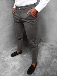 Spodnie chinosy męskie grafitowe OZONEE JB/JP1143/14