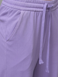 Spodnie jeansowe damskie wide leg fioletowe OZONEE O/330097