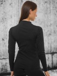 Bluza damska rozpinana czarna OZONEE JS/HD152/1