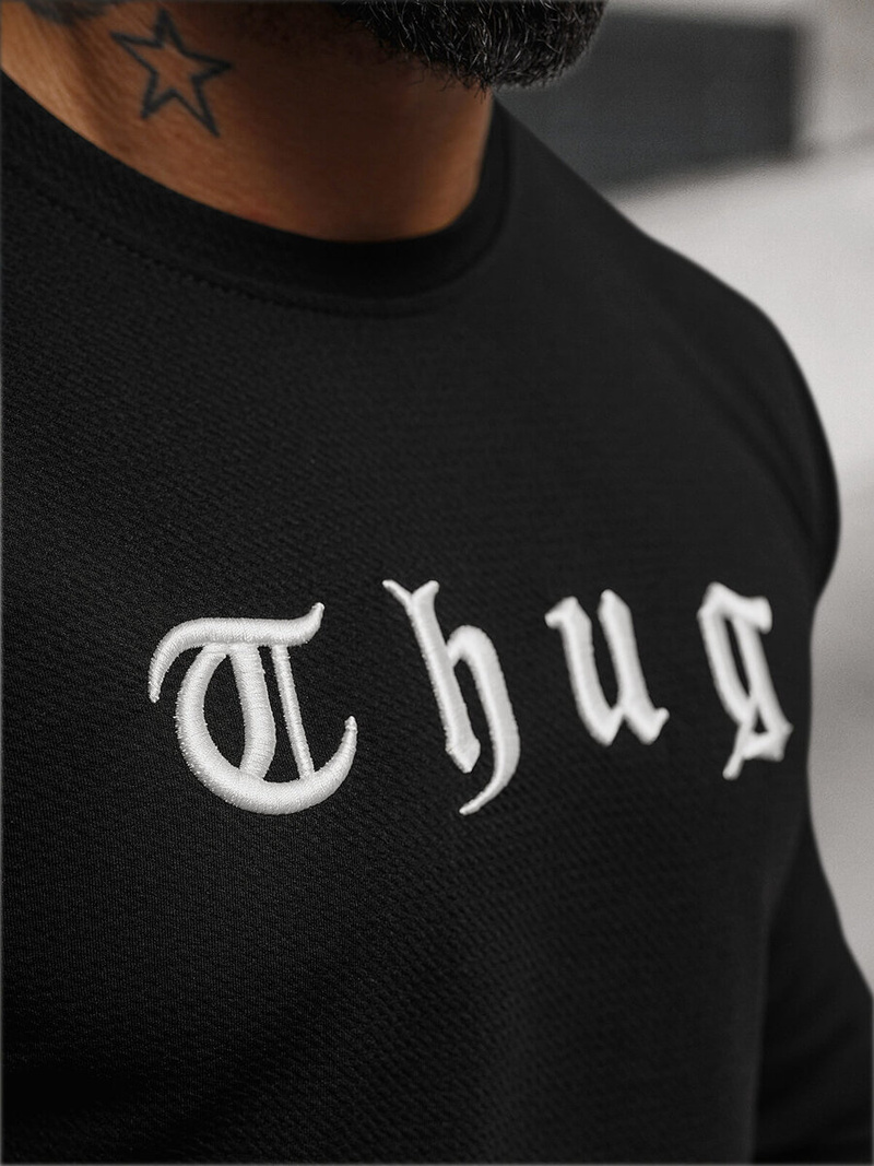 Bluza męska czarna OZONEE O/T6612