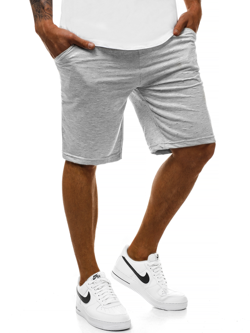 Spodenki sportowe męskie szare OZONEE MAD/2923