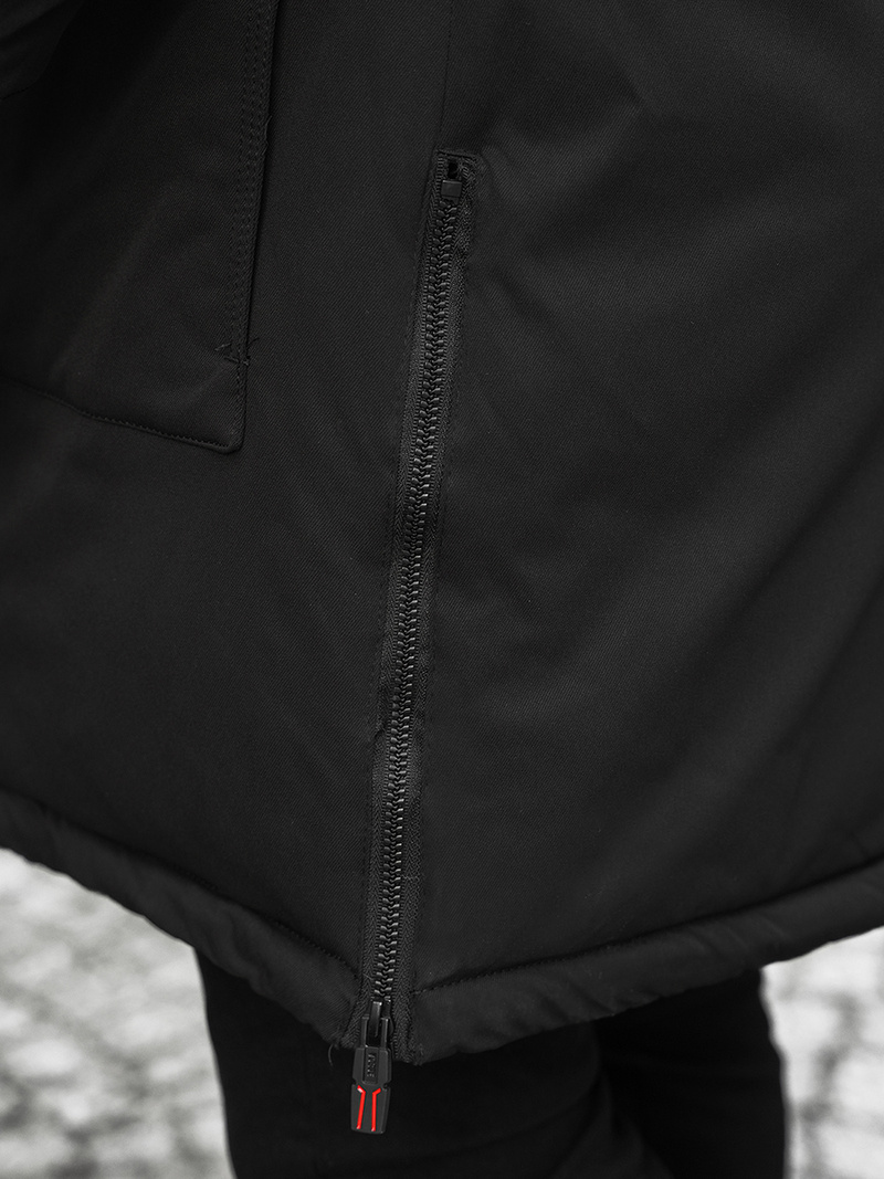 Kurtka zimowa męska czarna OZONEE JS/22M50/392