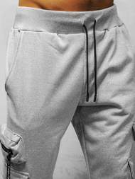 Spodnie dresowe męskie szare OZONEE O/HS7050