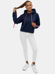 Bluza z kapturem damska granatowa OZONEE JS/B26031Z
