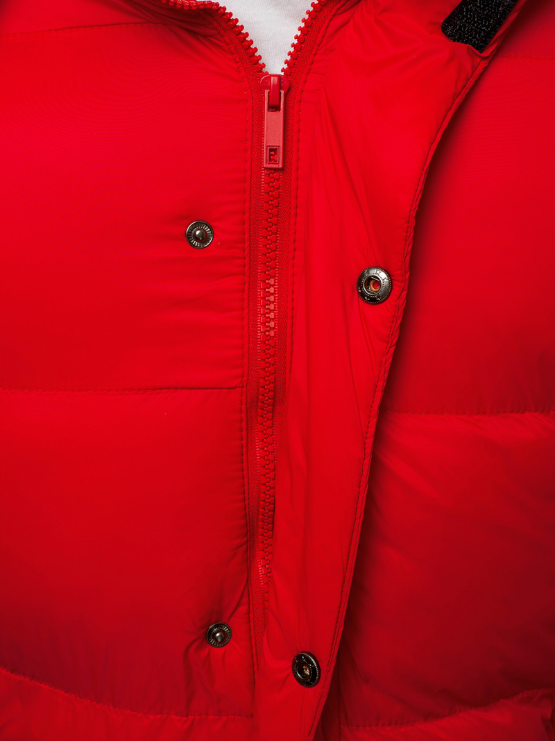 Kurtka zimowa męska pikowana czerwona OZONEE JB/JP1161/3