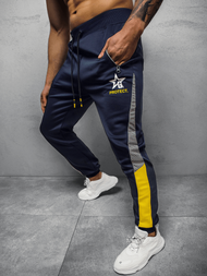 Spodnie dresowe męskie granatowe OZONEE JS/K10121