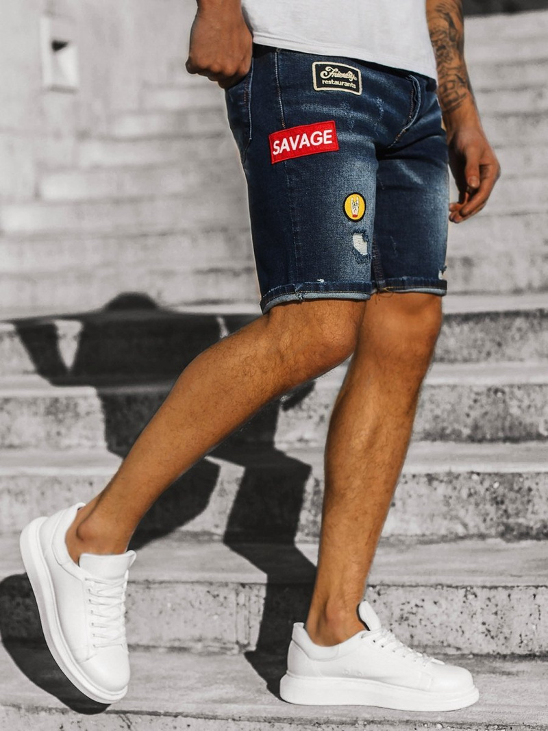 Шорти джинсові чоловічі Синi OZONEE G/1070