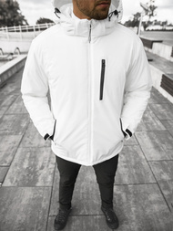 Kurtka zimowa męska biała OZONEE JS/HH011/45Z