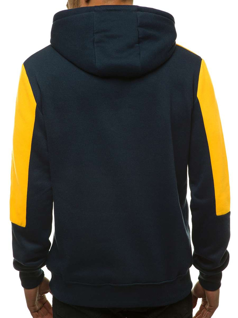 Bluza z kapturem męska granatowa OZONEE JS/KS2168