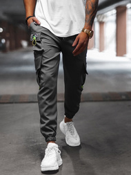 Чоловічі штани джоггери чинос графіт OZONEE O/CP149Z