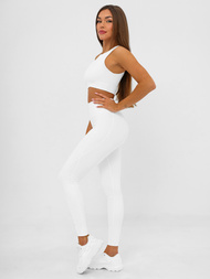 Legginsy damskie białe OZONEE JS/17K585/1