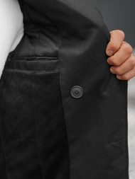 Płaszcz męski czarny OZONEE JS/79M3123Z