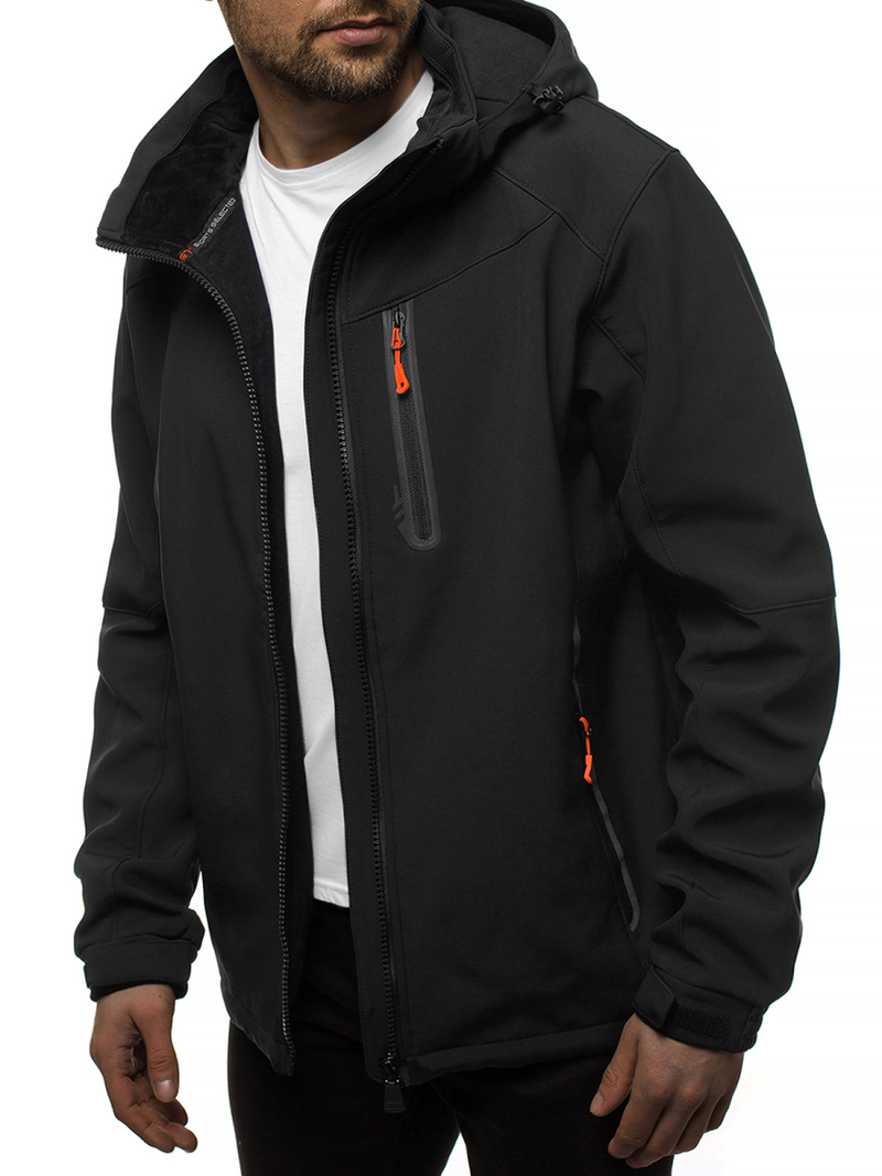 Куртка чоловіча Чорно-помаранчева OZONEE GE/12269Z