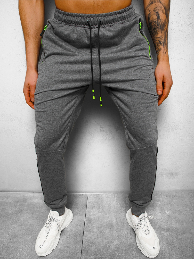 Штани спортивні чоловічі графіт OZONEE JS/68K10356