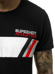 T-Shirt męski czarny OZONEE JS/KS1957