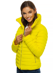 Kurtka przejściowa damska żółta OZONEE JS/M23063/3