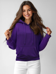 Bluza z kapturem damska fioletowa OZONEE JS/W02Z