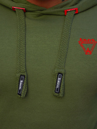 Bluza z kapturem męska zielona OZONEE O/H1060