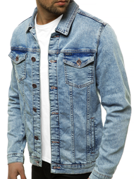Kurtka męska jeans jasno-niebieska OZONEE BN/6075