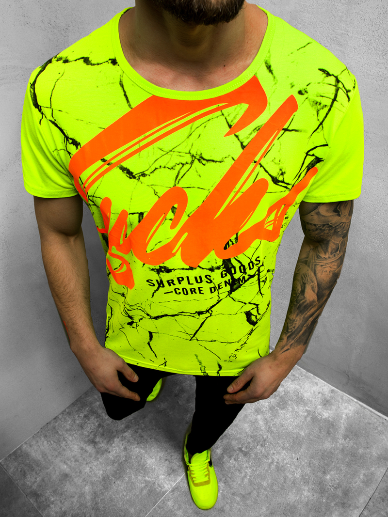 T-Shirt męski zielony OZONEE JS/KS2015Z