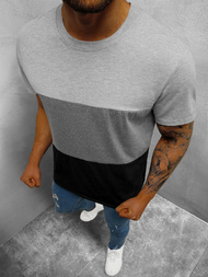 T-Shirt męski szary OZONEE JS/8T87/3
